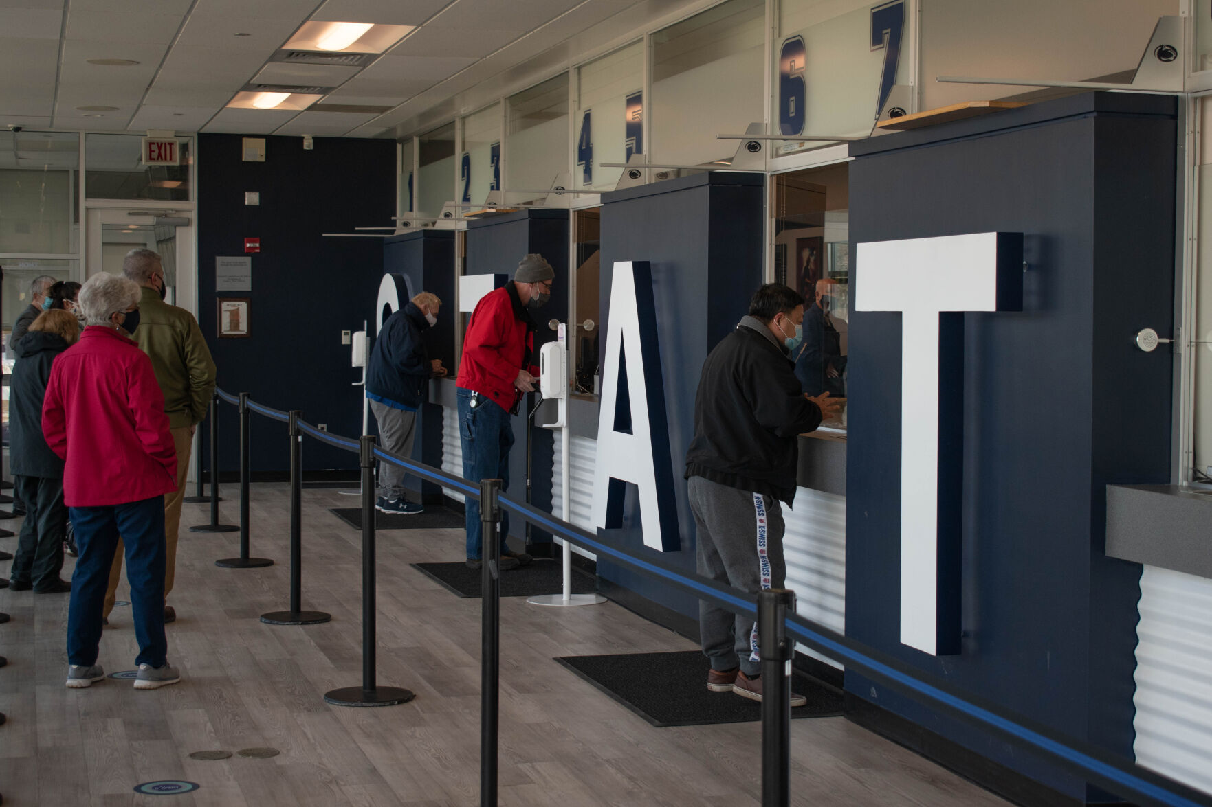 BJC Vaccination Site, Check-In Line